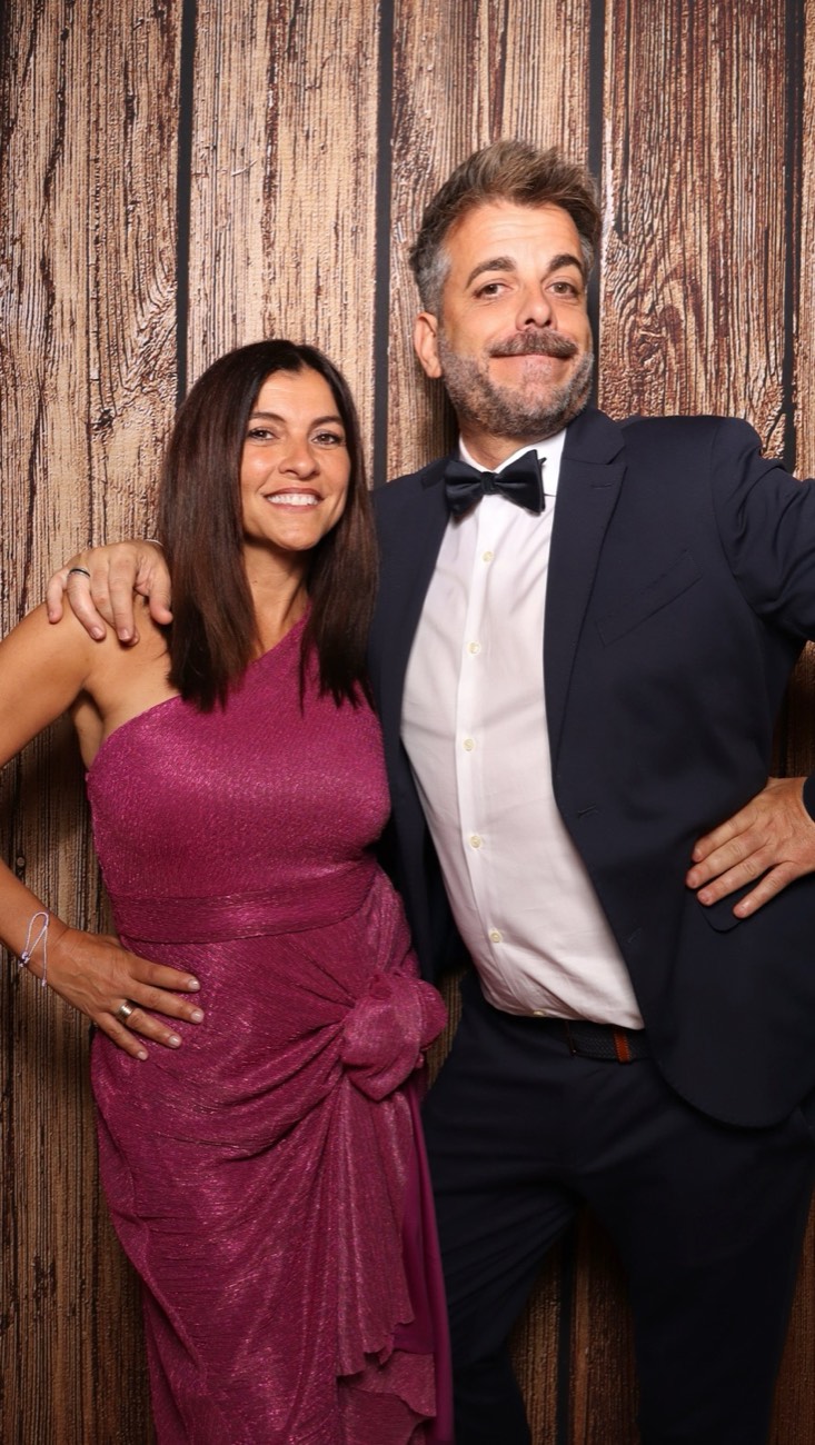 A keepsake from Azahara and Eadmond's wedding at the photobooth